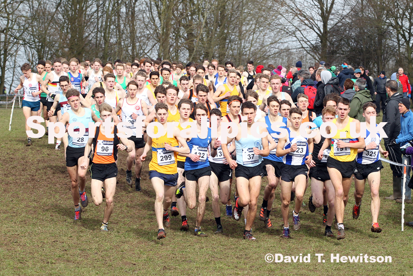 Mens under-20s, 2020 British Athletics Inter Counties Cross Country Champs., Prestwold Hall, Loughborough. Photo: David T. Hewitson/Sports for All Pics